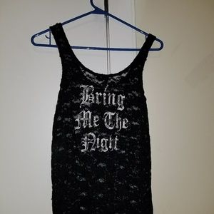 Black tank top